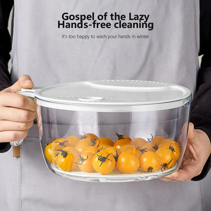 2-in-1 Rice, Fruit & Vegetable Washing Bowl