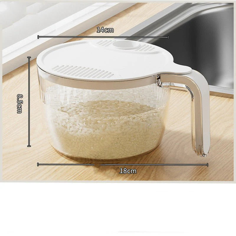 2-in-1 Rice, Fruit & Vegetable Washing Bowl