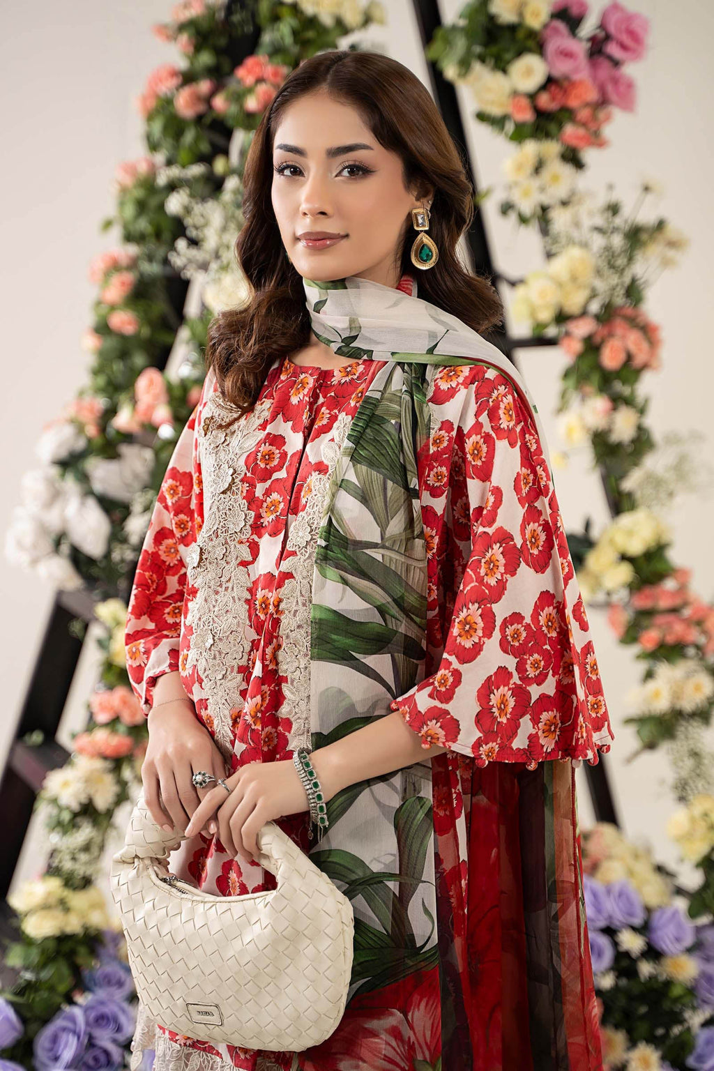 3 Piece Embroidered Lawn Suit UGH-342-A