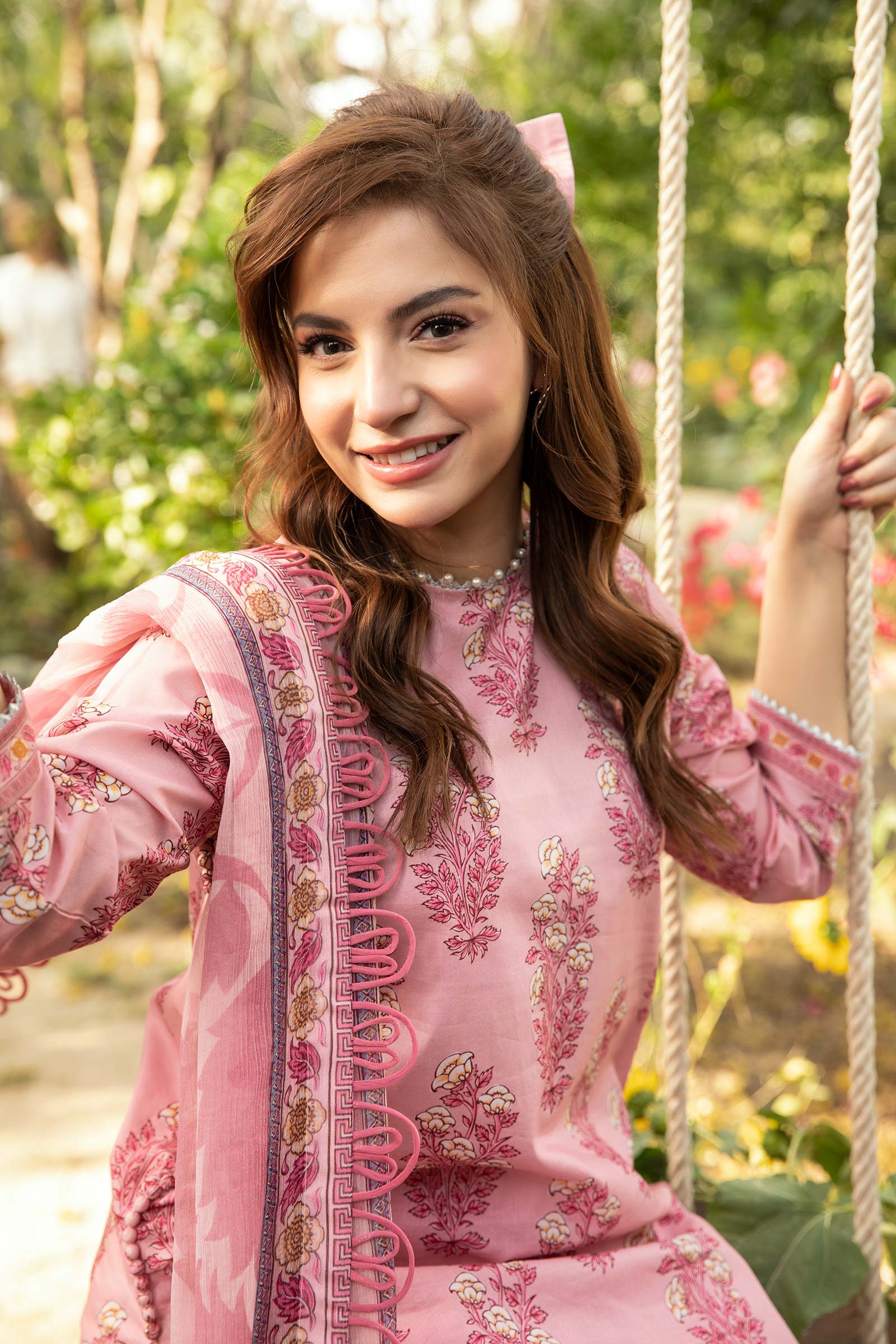 3 Pc Unstitched Embroidered Lawn SuitUGH-342-A12